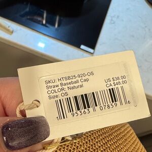 Carve Designs Natural Straw Baseball Cap